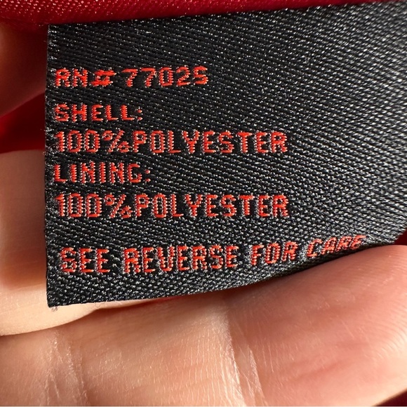 Adrienne Landau red faux fur 2X coat, snakeskin pattern, fall, autumn - Picture 10 of 13